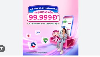 mở tài khoản ngân hàng nhận thưởng